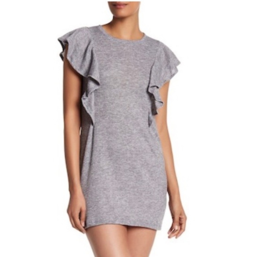 CALEIGH & CLOVER RUFFLE SHFT DRESS L